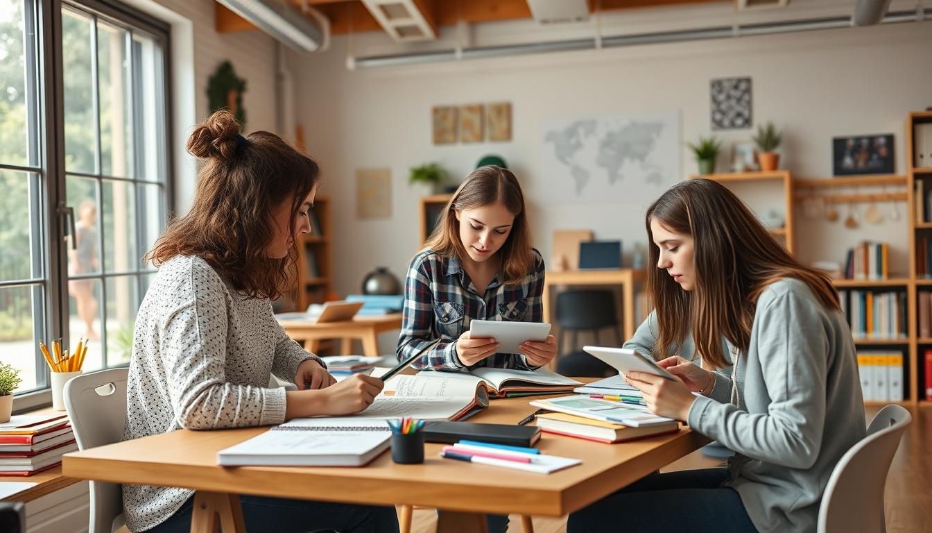 Organized study environment supporting productive learning